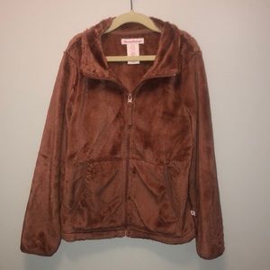 Tommy Bahama Kids Fleece Jacket in Rich Brown